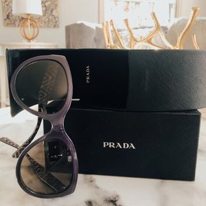 Prada. Vintage. Sunglasses. Purple.